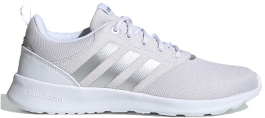 (W) 아디다스 QT 레이서 2.0 '화이트 실버 메탈릭' FV9612 Order (W) 아디다스 QT 레이서 2.0 '화이트 실버 메탈릭' FV9612