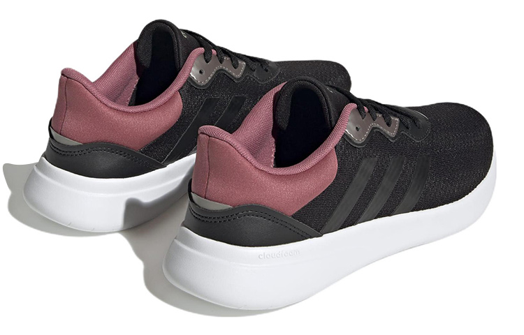 Shop adidas neo QT Racer 3.0 舒適潮流 輕便耐磨防滑 低幫 跑步鞋 女款 黑紅