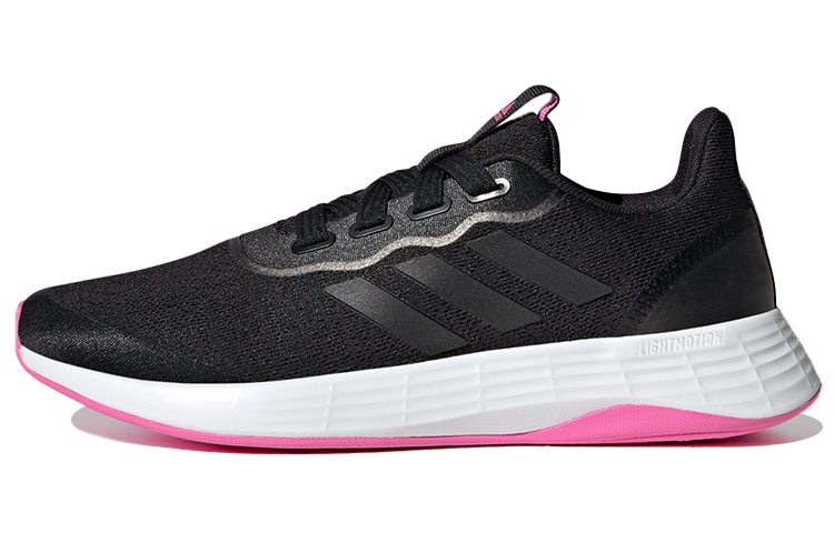 (Women) adidas QT Racer Sport 'Black Screaming Pink' Q46321