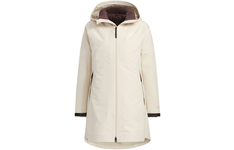 Order (W) adidas RAIN.RDY 3-In-1 Jaket Anti Air Outdoor Reversible Warna Off-White. IL8967