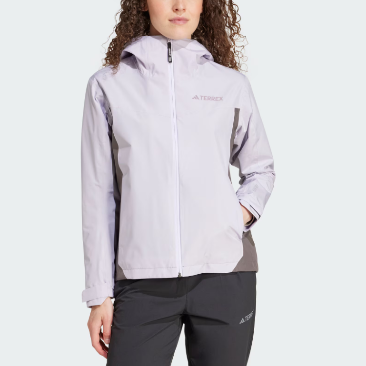 (Women) adidas RAIN RDY Waterproof Windproof Breathable Silver Rain Jacket IY0094 圖 3