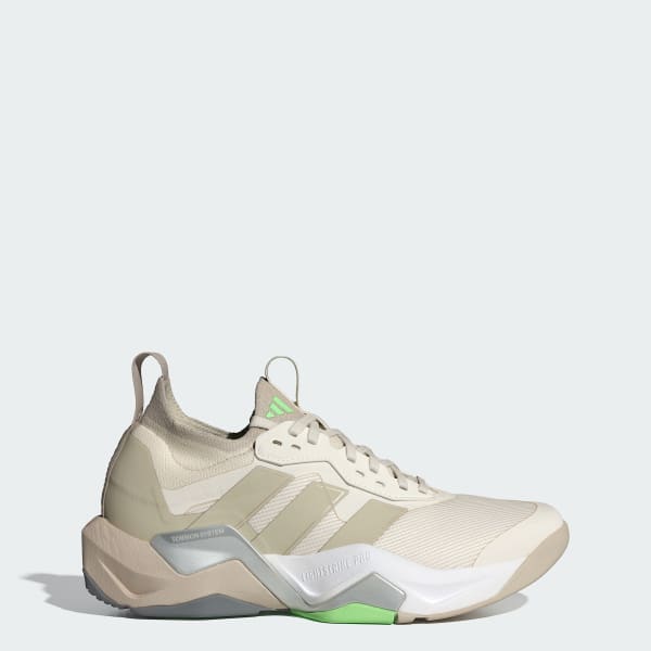 (Women) Adidas RapidMove ADV 2 Training Shoes Chalk White/Beige/Lime Burst JS3171