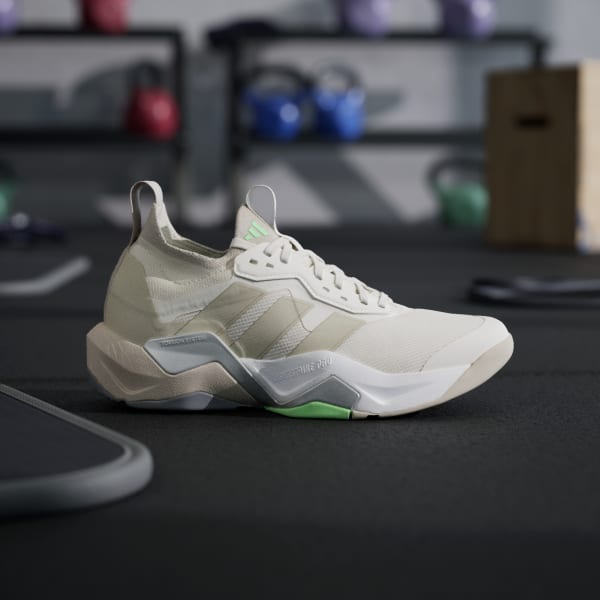 Lookbook (W) Adidas RapidMove ADV 2 訓練鞋 白色/米色/萊姆綠 JS3171