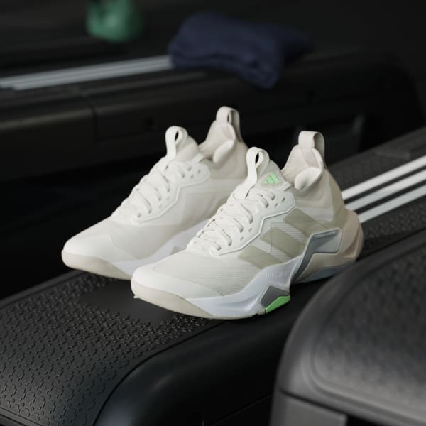 Purchase (W) Adidas RapidMove ADV 2 訓練鞋 白色/米色/萊姆綠 JS3171