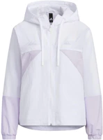 (Women) adidas Rco Colorblock Windbreaker White Casual Hooded Jacket IP0751 (Women) adidas Rco Colorblock Windbreaker White Casual Hooded Jacket IP0751
