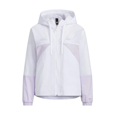 (Women) adidas Rco Colorblock Windbreaker White Casual Hooded Jacket IP0751