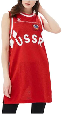 (W) adidas 紅色無袖足球球衣洋裝附標誌印花 CE2309 Buy (W) adidas 紅色無袖足球球衣洋裝附標誌印花 CE2309