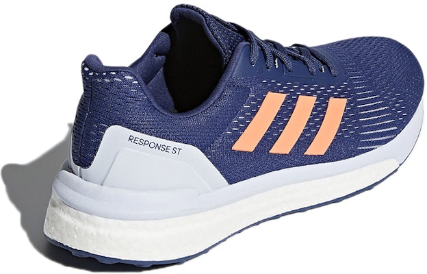 adidas Response 減震透氣 低幫 跑步鞋 女款 深藍色 Shop adidas Response 減震透氣 低幫 跑步鞋 女款 深藍色