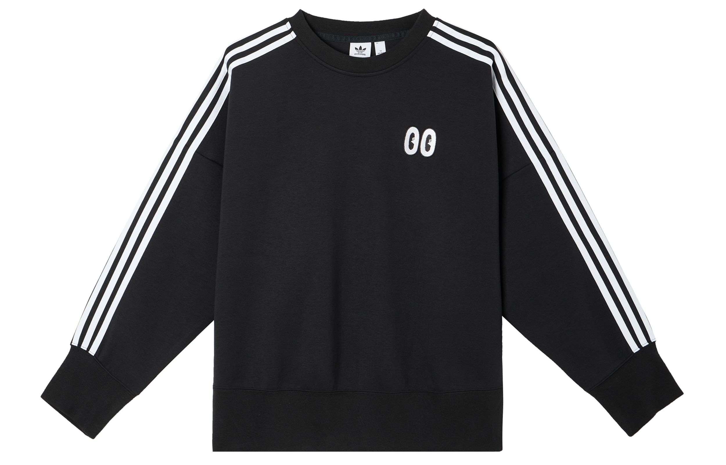 (Women) adidas Retro 3-Stripes Pullover Sweatshirt Black DV2667