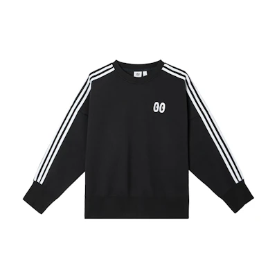 (Women) adidas Retro 3-Stripes Pullover Sweatshirt Black DV2667