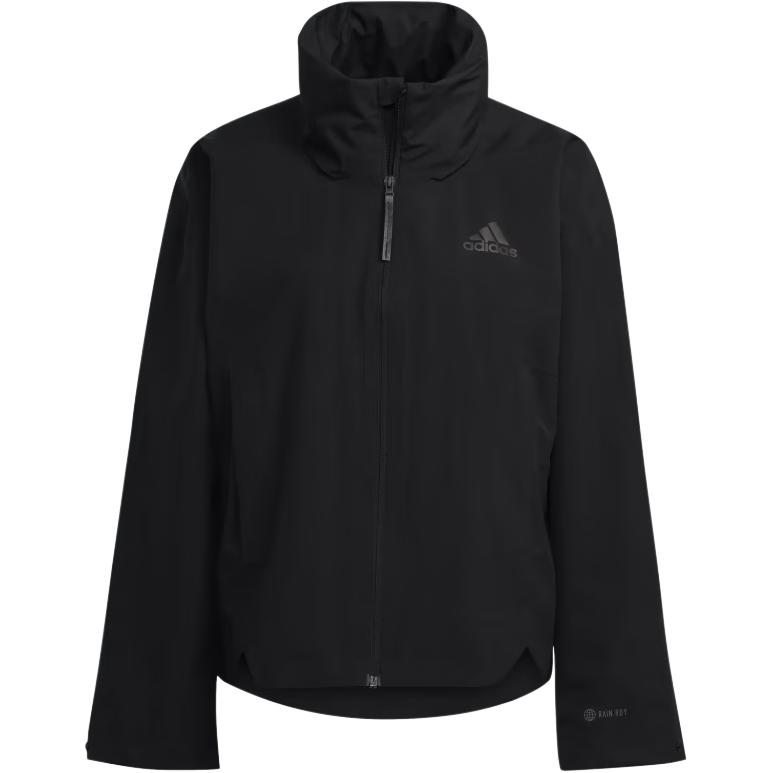 (Women) adidas Retro Black Track Jacket with Back Three-Stripes Print HG6021