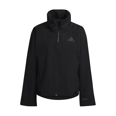 (Women) adidas Retro Black Track Jacket with Back Three-Stripes Print HG6021