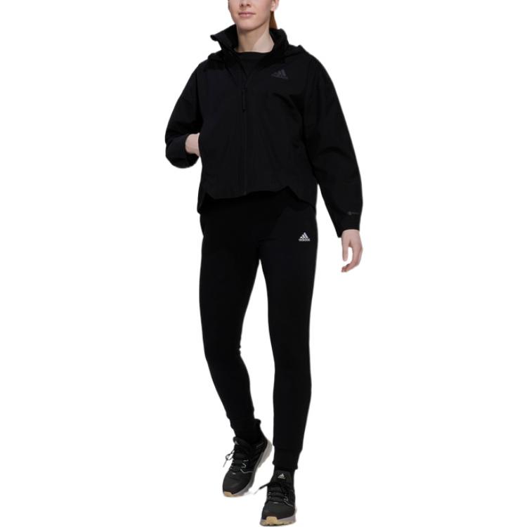 (Women) adidas Retro Black Track Jacket with Back Three-Stripes Print HG6021 圖 4