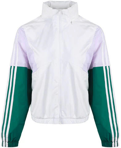 women-adidas-retro-logo-track-jacket-casual-stand-collar-fashion-top-gj-5353