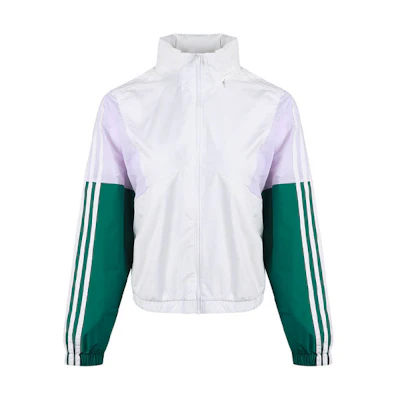 (Women) adidas Retro Logo Track Jacket Casual Stand Collar Fashion Top GJ5353