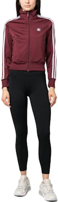 (W) adidas 復古標誌高領拉鍊運動外套 酒紅色 IB7406 Lookbook (W) adidas 復古標誌高領拉鍊運動外套 酒紅色 IB7406