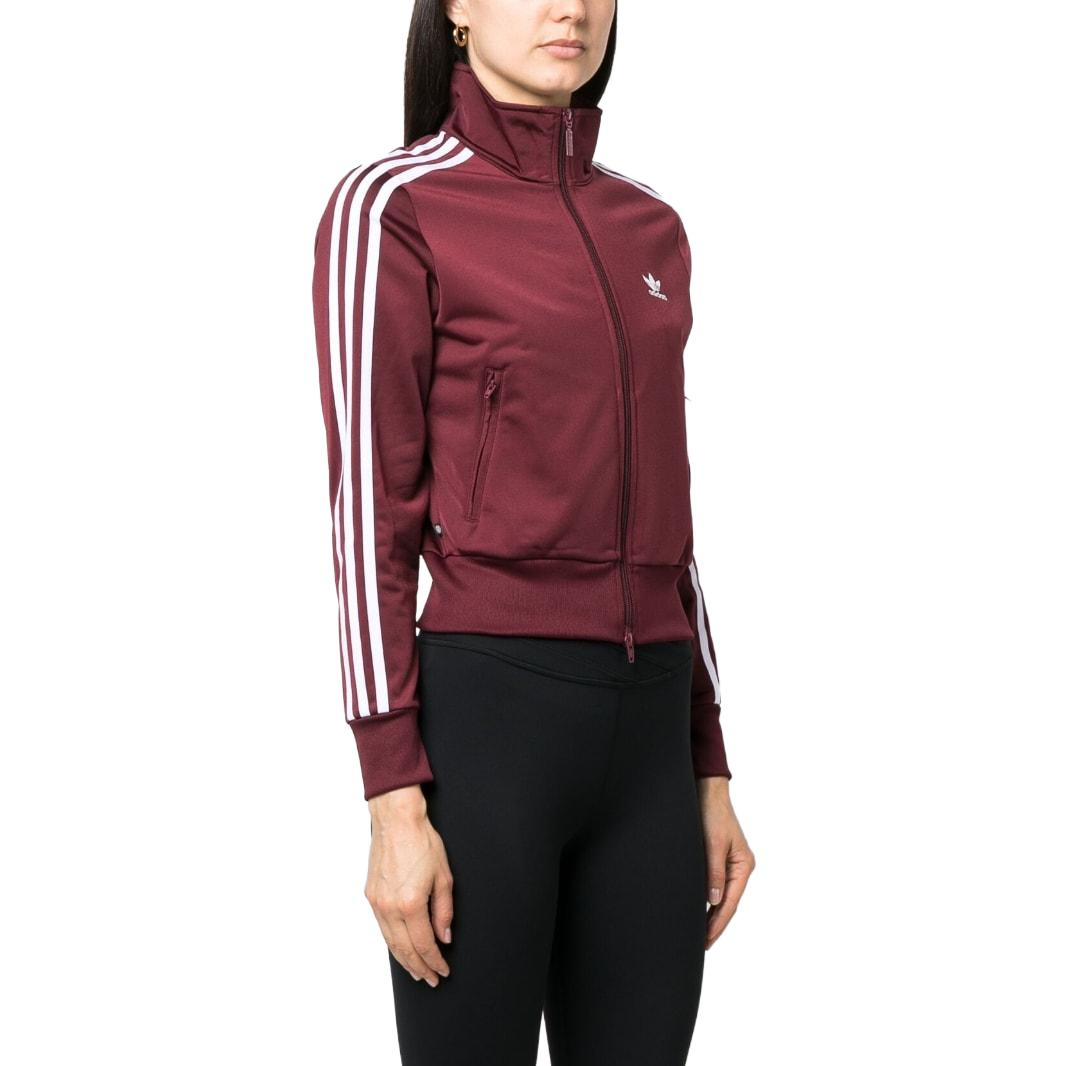 (Women) adidas Retro Logo Track Jacket Maroon With High Neck Zip IB7406 圖 5