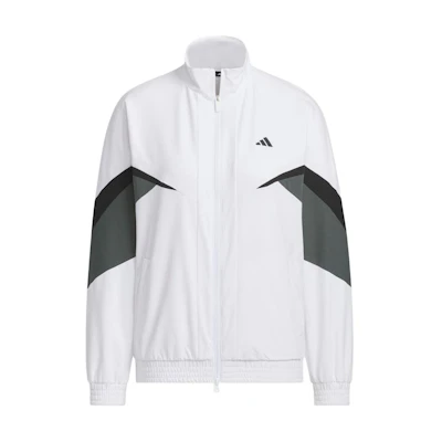 (Women) adidas Retro Sport Colorblock Loose Zip Jacket White IM7214