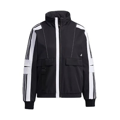 (Women) adidas Retro Sport Striped Colorblock Jacket Black GP0634
