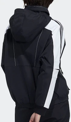 (W) adidas Retro Sport Jaket Colorblock Garis Hitam GP0634 Shop (W) adidas Retro Sport Jaket Colorblock Garis Hitam GP0634