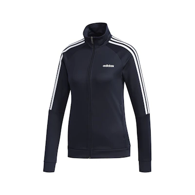 (Women) adidas Retro Sports Stand Collar Jacket Navy Blue International Version FL0171