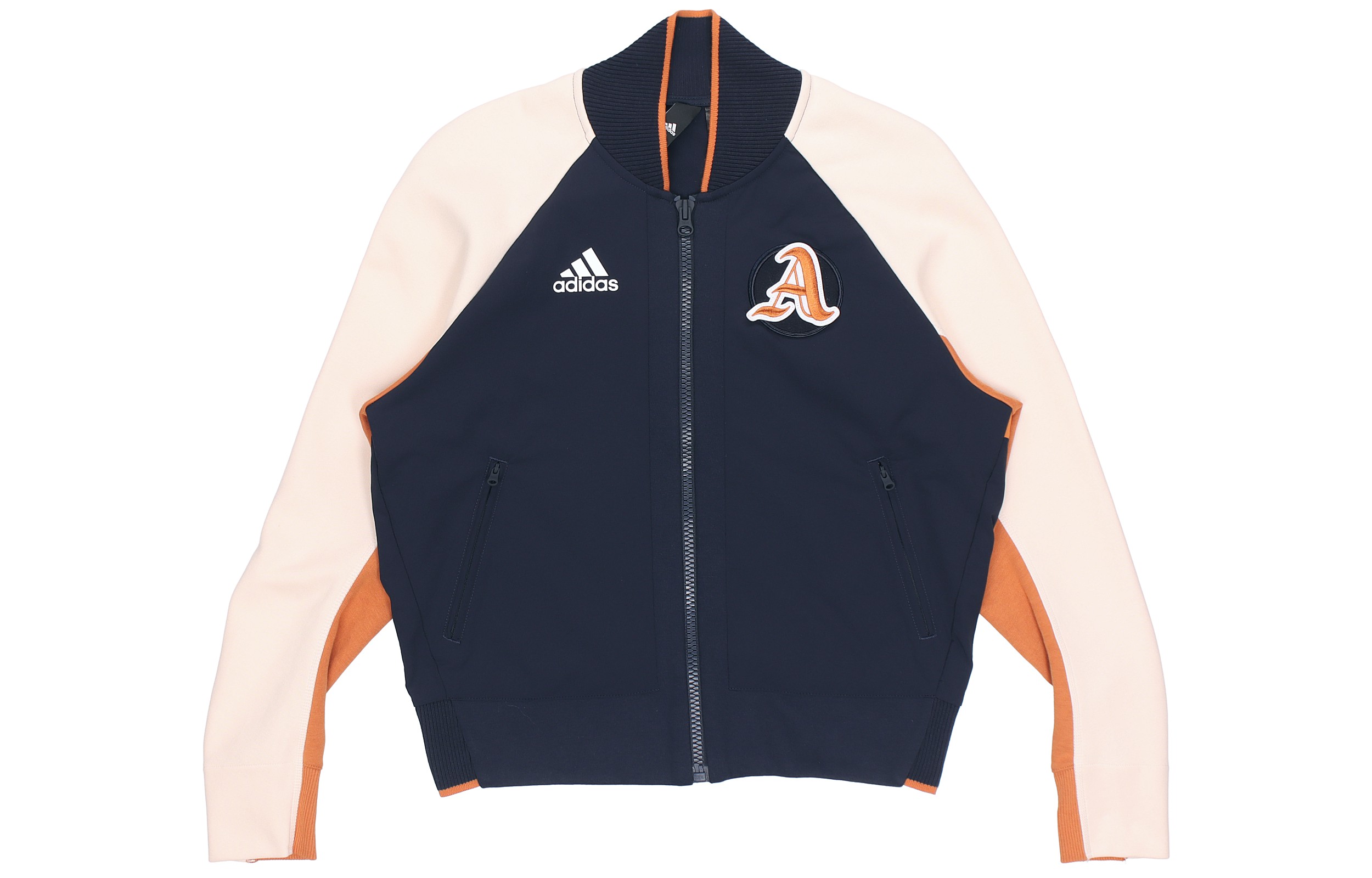 (Women) adidas Retro Style Long-Sleeve Jacket - Dark Blue DX8420