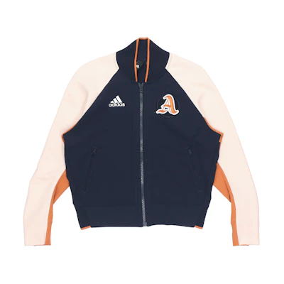 (Women) adidas Retro Style Long-Sleeve Jacket - Dark Blue DX8420