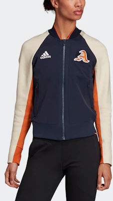 (Women) adidas Retro Style Long-Sleeve Jacket - Dark Blue DX8420 Shop (Women) adidas Retro Style Long-Sleeve Jacket - Dark Blue DX8420