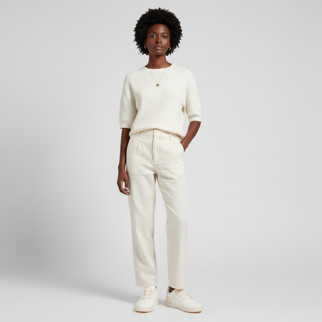 Lookbook (W) adidas Retrocross Kasut Golf Tanpa Paku 'Chalk White' GV6917