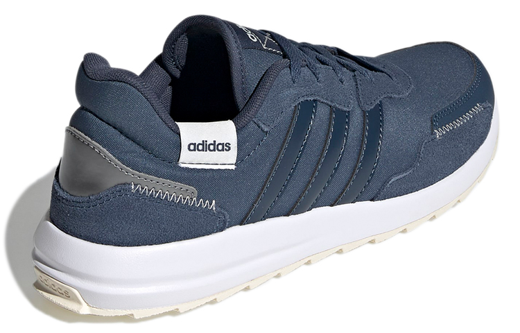 (W) adidas Retrorun Crew Navy White 圖 4