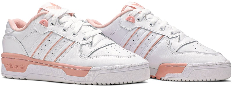 adidas originals Rivalry Low 防滑耐磨 低筒 板鞋 女款 粉色 Cheap adidas originals Rivalry Low 防滑耐磨 低筒 板鞋 女款 粉色