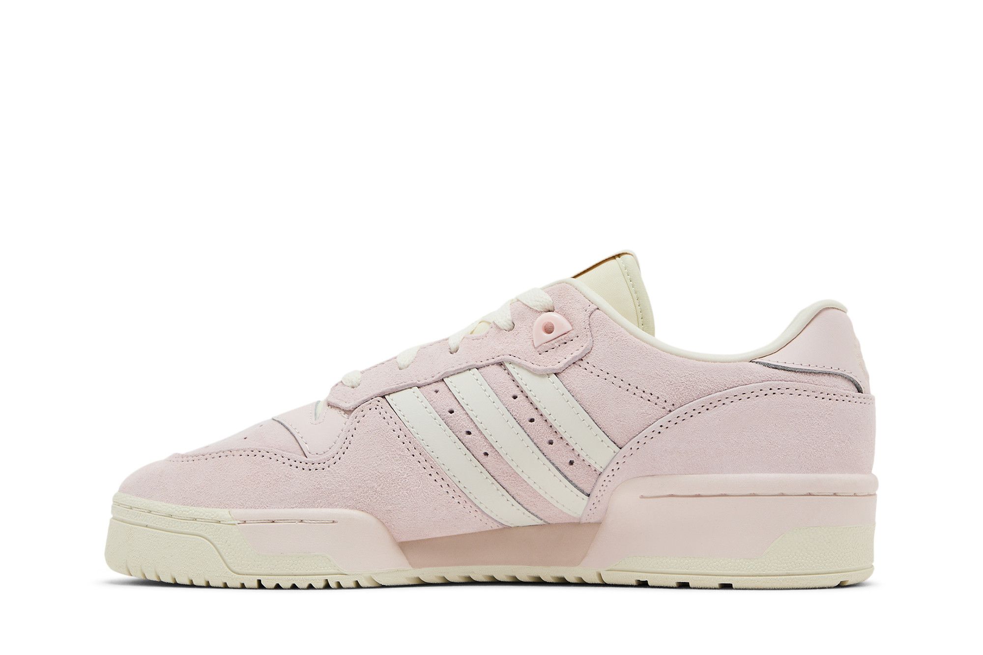 Shop adidas originals Rivalry 舒適百搭 減震透氣 低幫 板鞋 女款 粉白