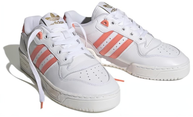(Women) adidas Rivalry Low 'White Coral Fusion' GW2184 Lookbook (Women) adidas Rivalry Low 'White Coral Fusion' GW2184