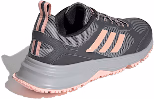 Shop adidas neo Rockadia Trail 3.0 Wide 低筒跑步鞋 女款 灰粉