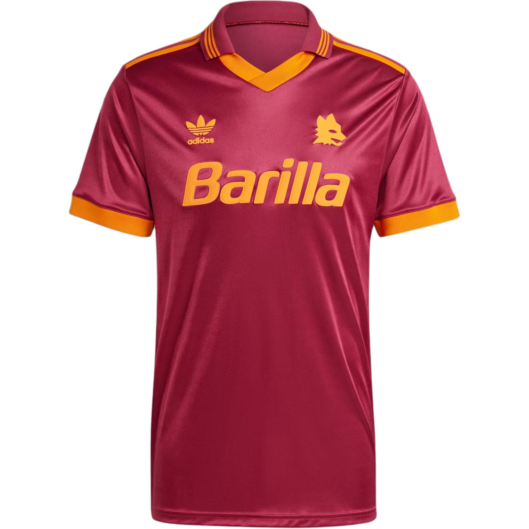 adidas ROMA Retro Logo Graphic Red Soccer Jersey IT3871