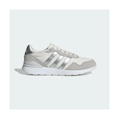 (W) Adidas Run 60s 4.0 Sneakers Chalk White/Silver Metallic/Grey Two