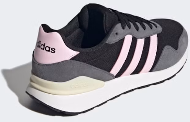 (W) adidas RUN 60s 4.0 Sneakers Zwart/Roze/Carbon JR7485 Details for (W) adidas RUN 60s 4.0 Sneakers Zwart/Roze/Carbon JR7485