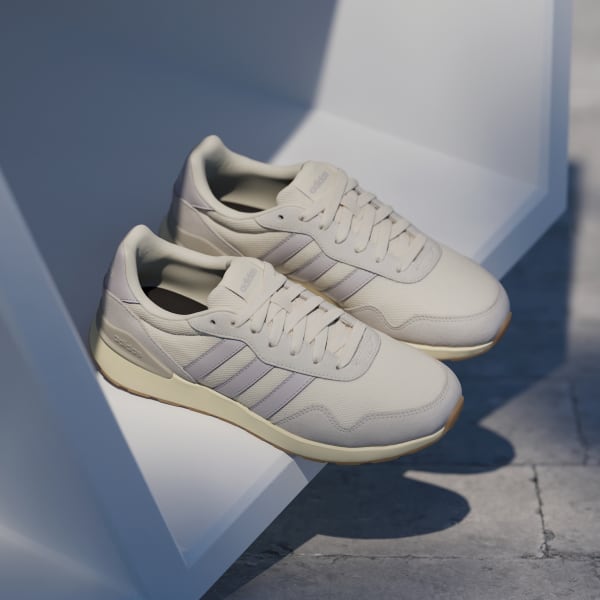 Purchase (W) adidas Run 60s 4.0 Baskets Blanc Cassé/Mauve Glacé/Alumine JR7484