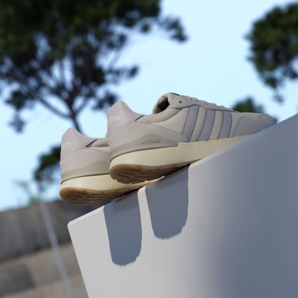 Cheap (W) adidas Run 60s 4.0 Baskets Blanc Cassé/Mauve Glacé/Alumine JR7484