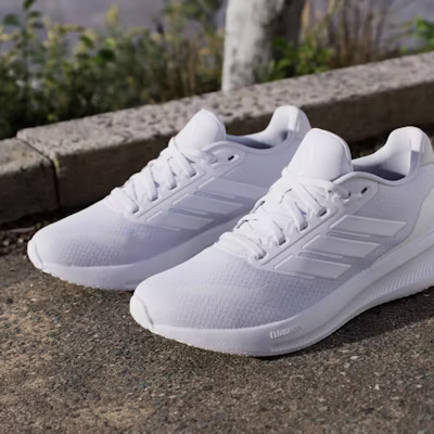 (Women) adidas Runfalcon 5 Cloud White/Cloud White/Cloud White IH7760 3