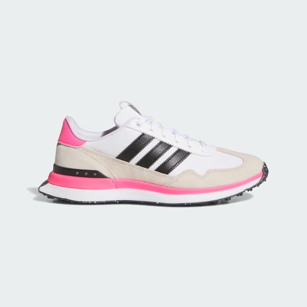 (Women) Adidas S2G 26 Textile Spikeless Golf Shoes Cloud White/Core Black/Lucid Pink HP7092
