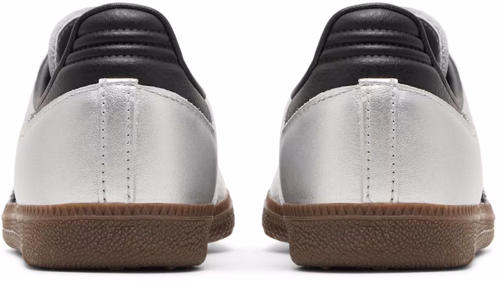 (Women) adidas Samba 'Silver Metallic Black Gum' JI4218 Details for (Women) adidas Samba 'Silver Metallic Black Gum' JI4218