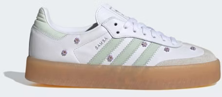 (Women) Adidas Samba Cloud White/Linen Green/Gum JS3954 (Women) Adidas Samba Cloud White/Linen Green/Gum JS3954