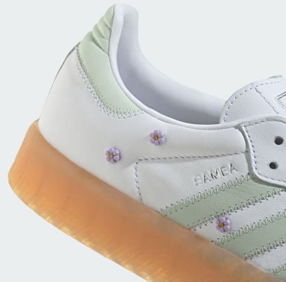 (W) Adidas Samba 白雲/麻綠/膠棕 JS3954 1