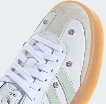 (W) Adidas Samba 白雲/麻綠/膠棕 JS3954 2