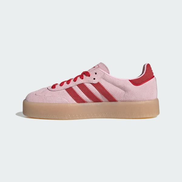 Details for (W) Adidas Samba 女鞋 粉紅/深紅/橡膠底 JS4500