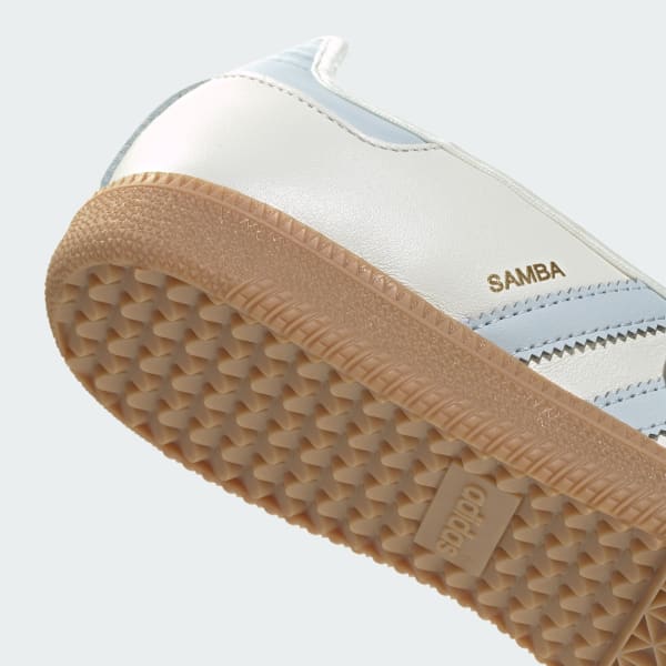 Cheap (W) Adidas Samba Jane 白雲白/生膠色/光彩藍 JR7339