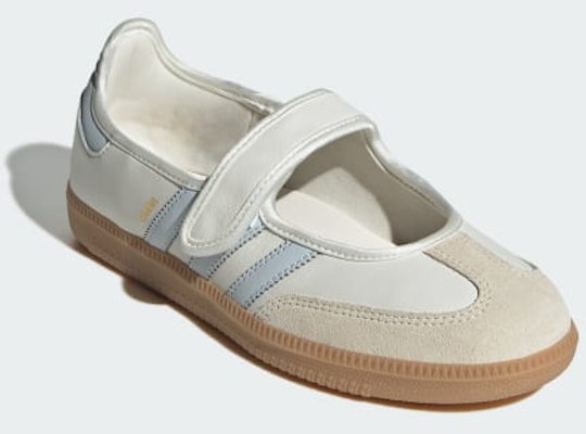 (W) Adidas Samba Jane Blanco Nube/Goma/Azul Halo JR7339 Shop (W) Adidas Samba Jane Blanco Nube/Goma/Azul Halo JR7339