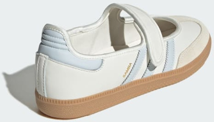 (W) Adidas Samba Jane Blanco Nube/Goma/Azul Halo JR7339 Purchase (W) Adidas Samba Jane Blanco Nube/Goma/Azul Halo JR7339