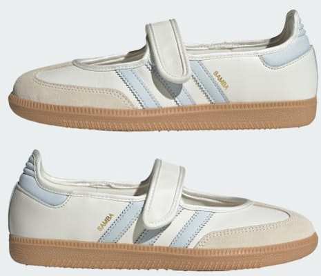 (W) Adidas Samba Jane Blanco Nube/Goma/Azul Halo JR7339 Sizing (W) Adidas Samba Jane Blanco Nube/Goma/Azul Halo JR7339